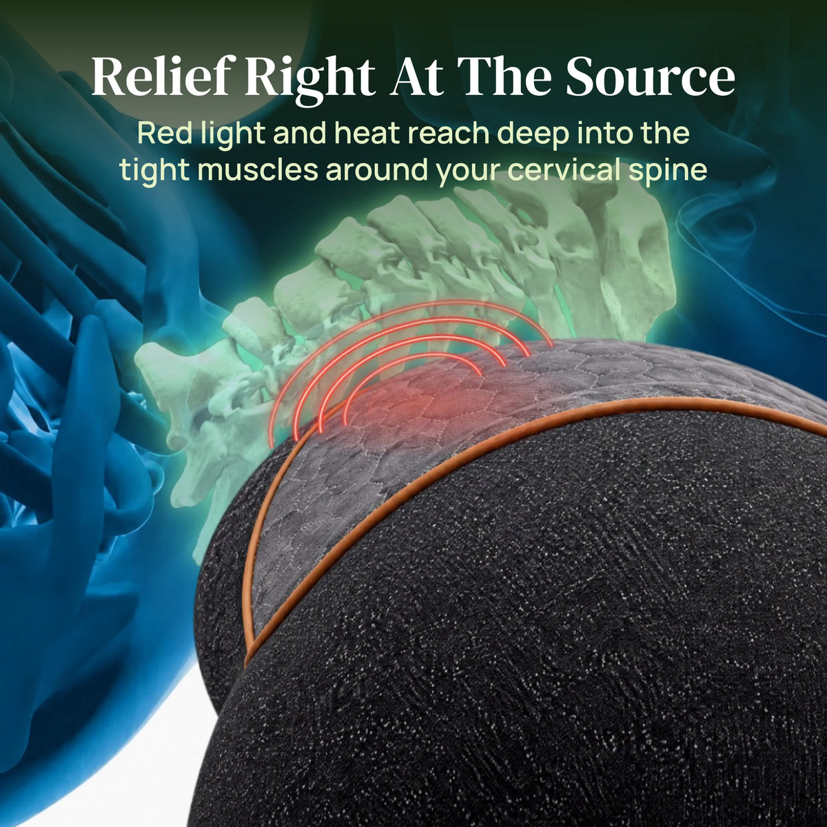GlowRest™ Red Light Neck Pillow