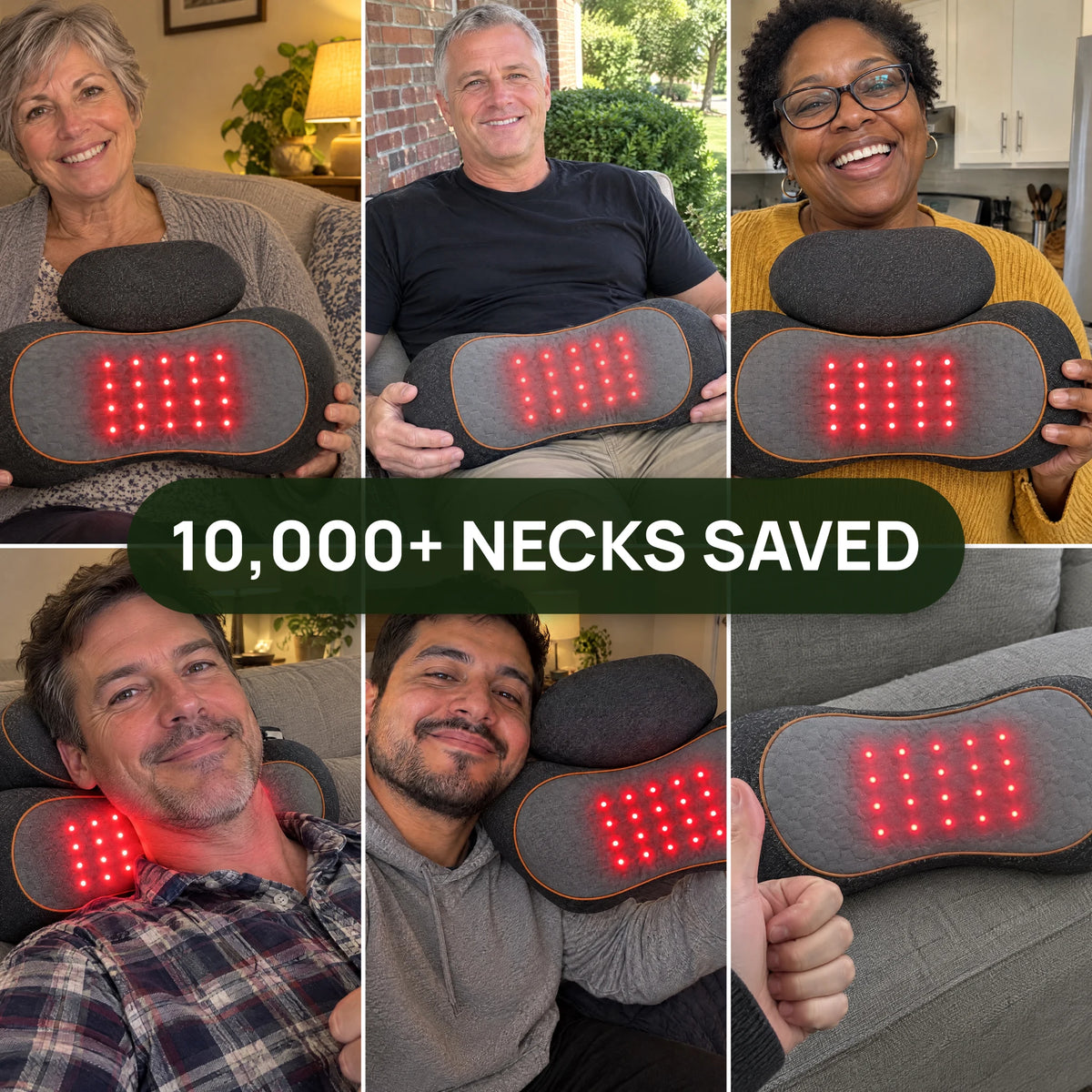 GlowRest™ Red Light Neck Pillow