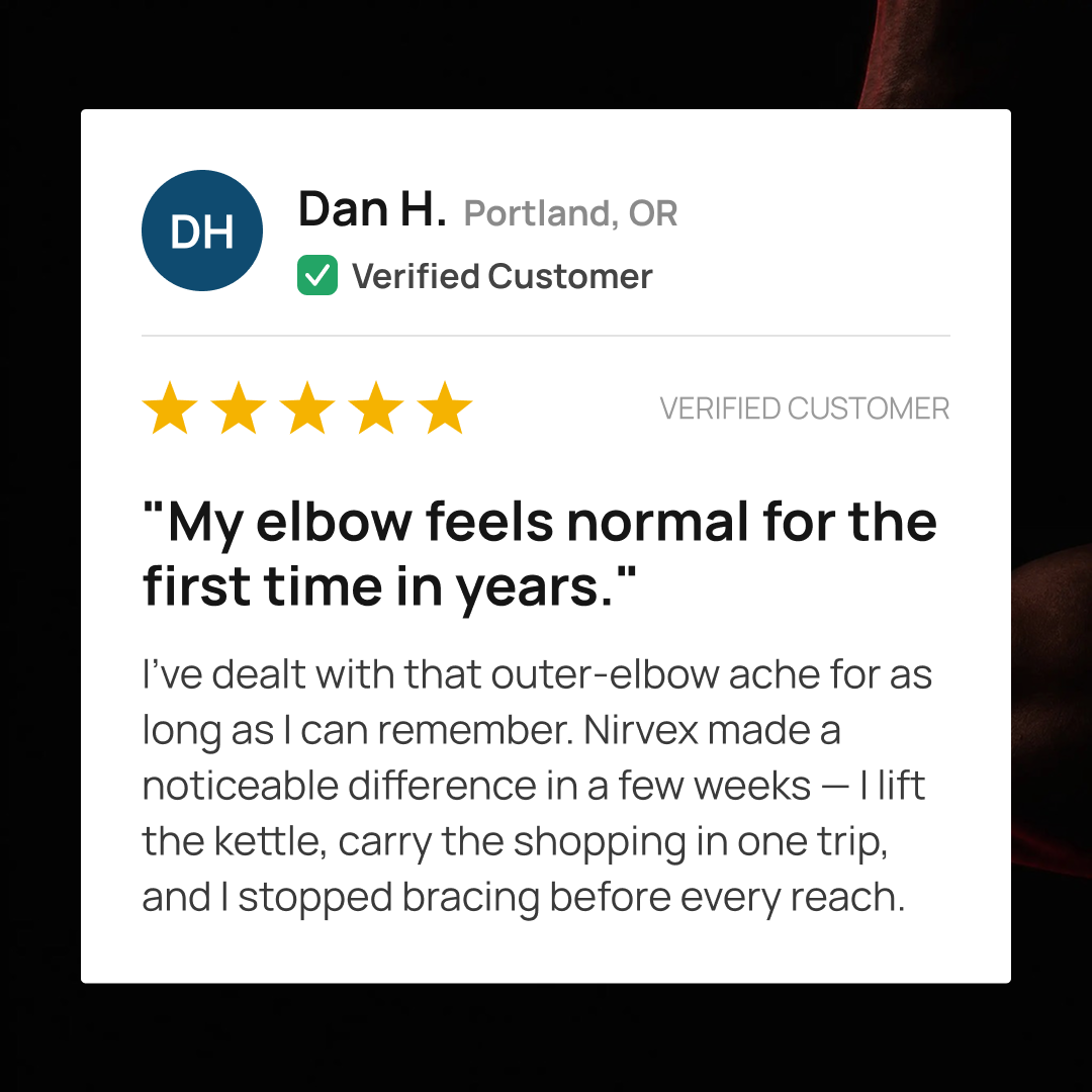 Nirvex Red Light Elbow Wrap